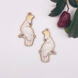 Sulphur Crested Cockatoo Earring Blank