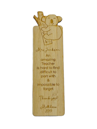 Bookmark teacher gift - Koala