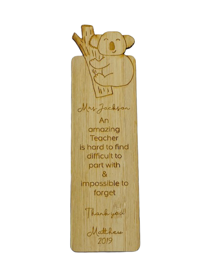 Bookmark teacher gift - Koala