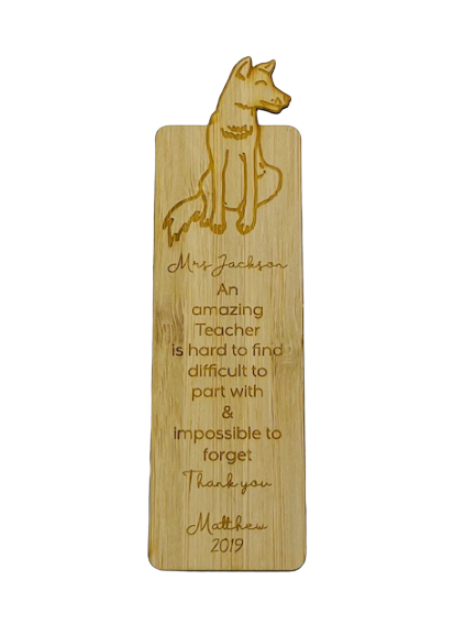 Bookmark teacher gift - Dingo