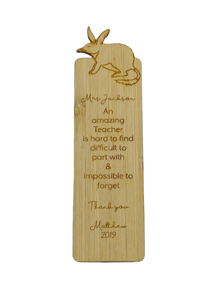 Bookmark teacher gift - Bilby