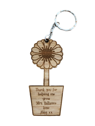 Teacher gift keyring