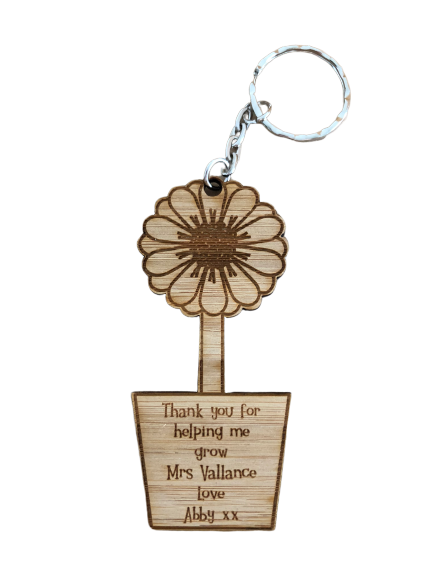 Teacher gift keyring