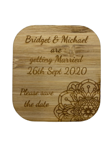 Save the date magnet - Mandela design