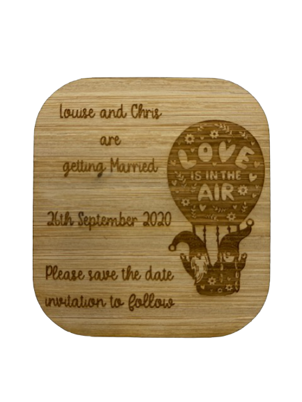 Save the date magnet - Love is in the air