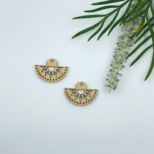 Timber Earring Blanks - Fan 5