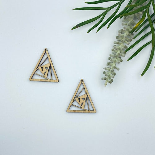 Timber Earring Blanks - Triangle 5