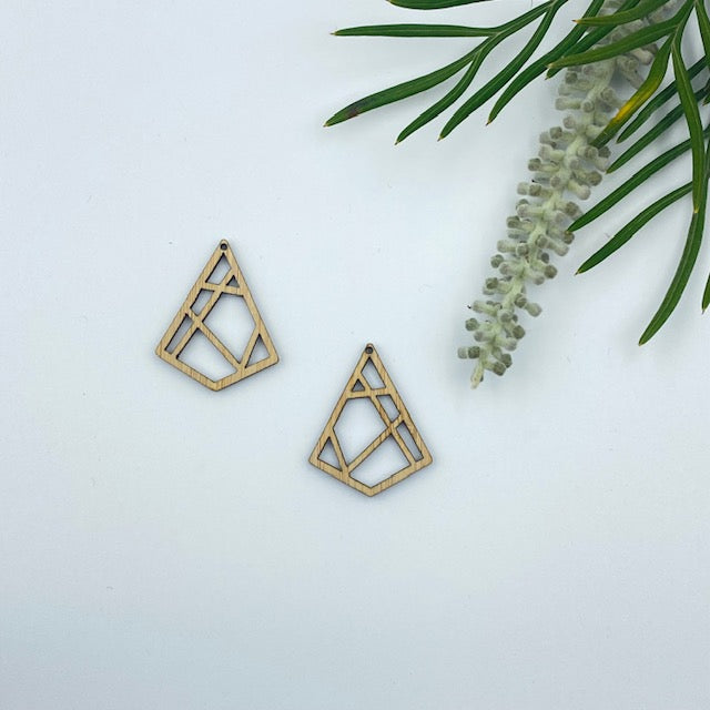 Timber Earring Blanks - Diamond 3