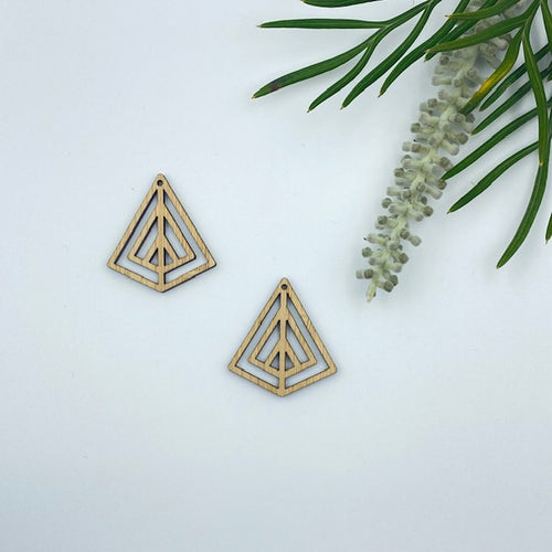 Timber Earring Blanks - Diamond 4