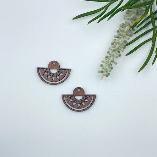 Timber Earring Blanks - Fan 4