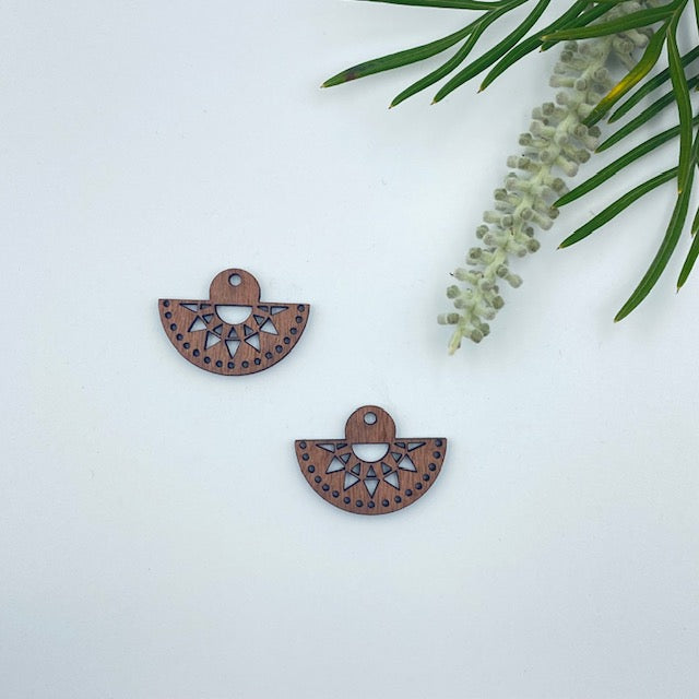 Timber Earring Blanks - Fan 5