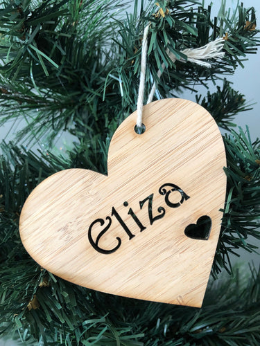 Personalised Christmas Decoration - Heart