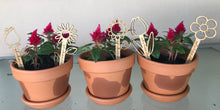 Load image into Gallery viewer, Flower pot stake for pot plant gift, thank you for helping me grow