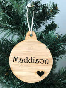 Personalised Christmas Decoration - Bauble