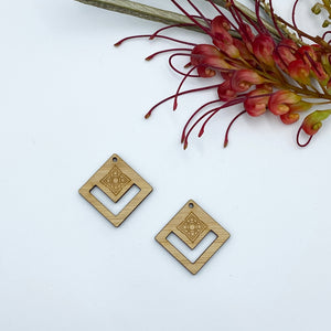 Timber Earring Blanks - Design Diamond