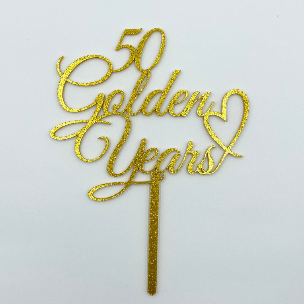 Cake Topper - 50 Golden Years