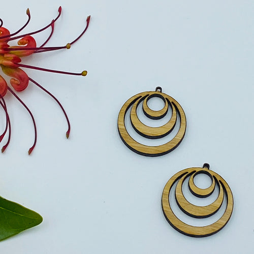 Timber Earring Blanks - Circle 1