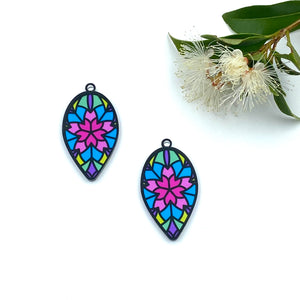 Suncatcher Acrylic Earring Blank - Design 1