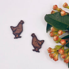 Load image into Gallery viewer, Chicken Stud Timber Earring Blanks