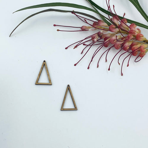 Timber Earring Blanks - Triangle 4