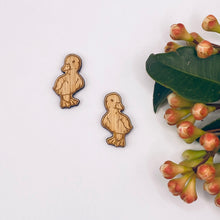 Load image into Gallery viewer, Duckling Stud Timber Earring Blanks