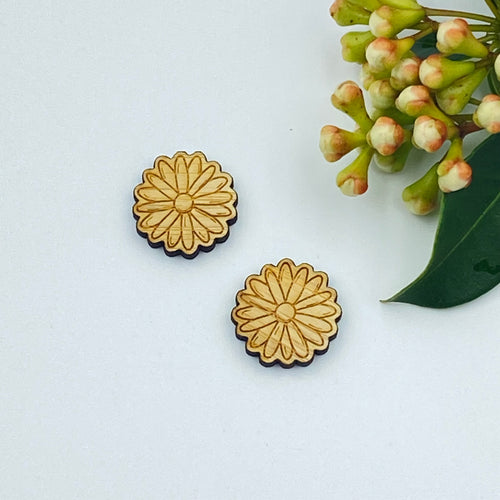 Honey Flower Timber Earring Blanks