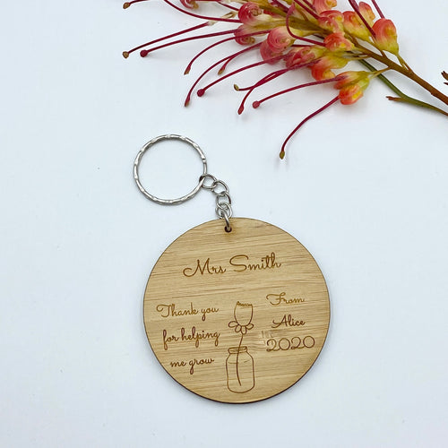 Teacher gift keyring