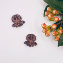 Load image into Gallery viewer, Octopus Stud Timber Earring Blanks