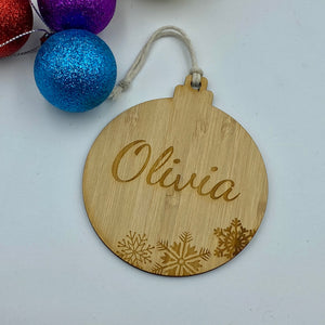 Christmas tree decoration - Personalised bauble