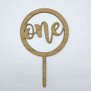 Cake Topper - Circle number