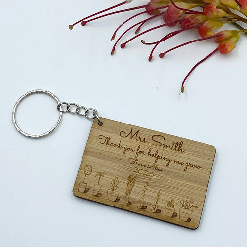 Teacher gift keyring