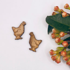 Chicken Stud Timber Earring Blanks