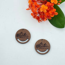 Load image into Gallery viewer, Timber Earring Blanks - Circle Mountain