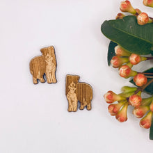 Load image into Gallery viewer, Sheep Dog Stud Timber Earring Blanks