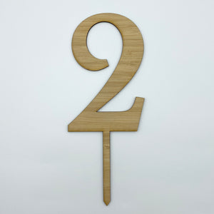 Cake Topper - Timber Number