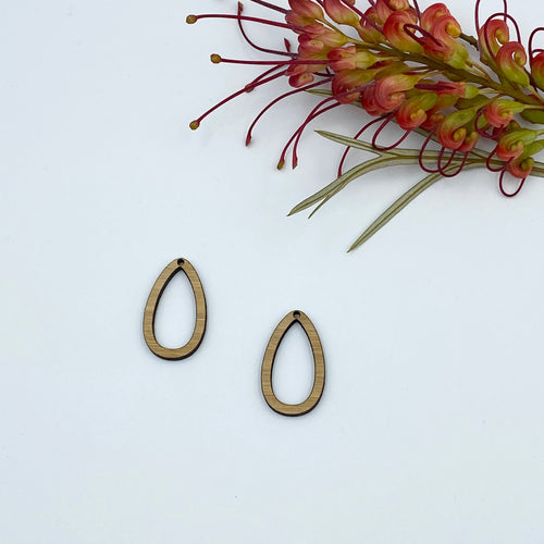 Timber Earring Blanks - Oval