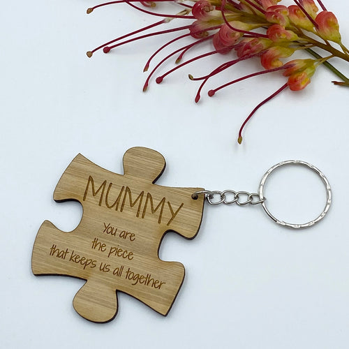 Puzzle piece keyring